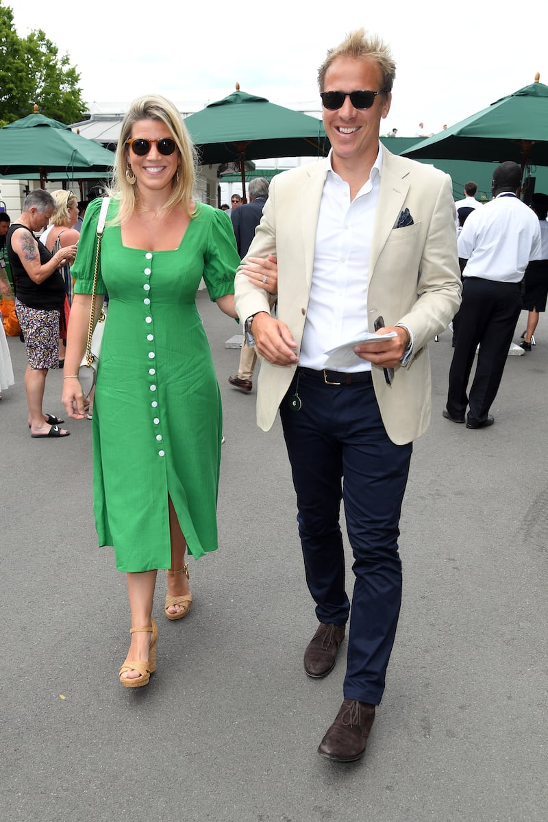 Natasha Archer and her husband, royal photographer Chris Jackson, in 2019
