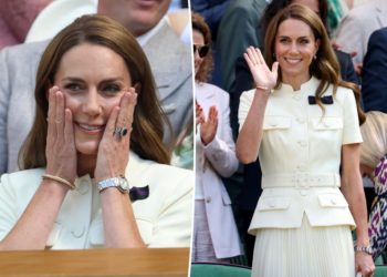 Kate Middleton attends Wimbledon after admitting to having to put on a ‘brave face’ following her cancer battle