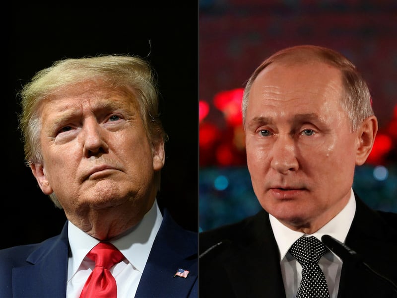 Donald Trump and Vladimir Putin spoke by phone on Thursday.
