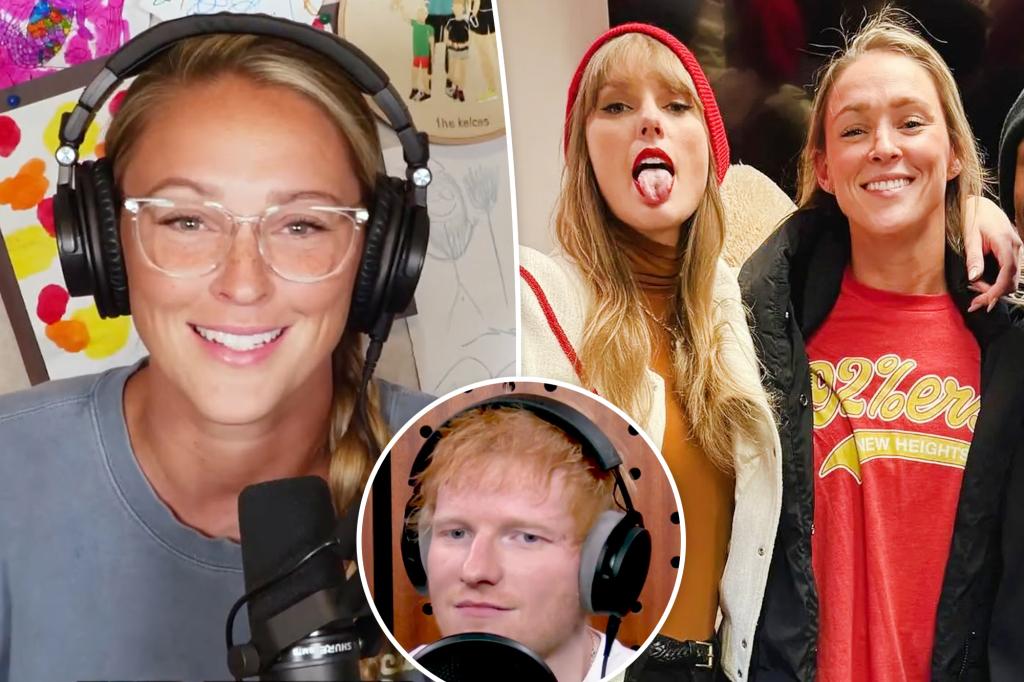 Kylie Kelce makes rare comment about Taylor Swift in Ed Sheeran interview