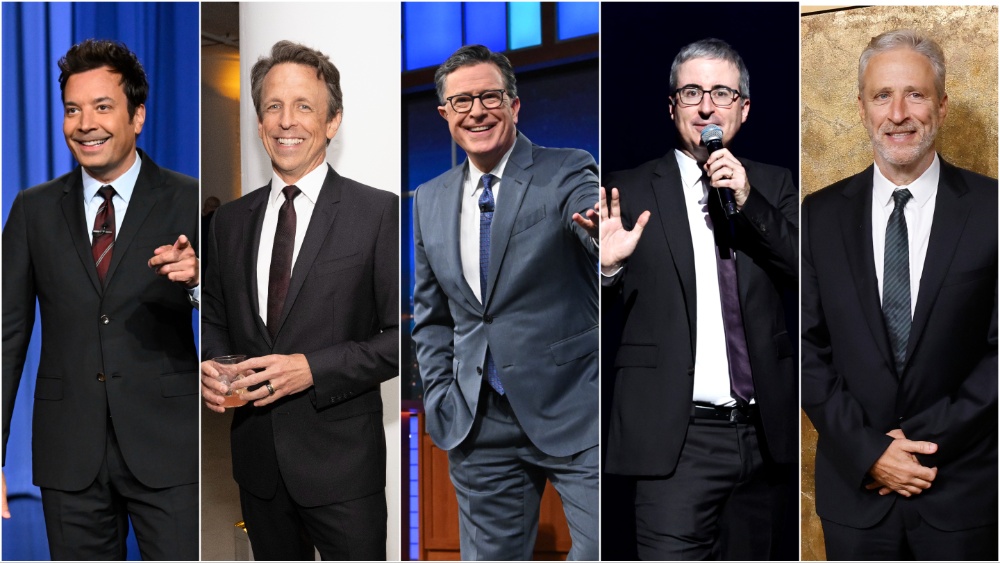 Late-Night Solidarity: Jimmy Fallon, Seth Meyers, John Oliver, Jon Stewart & Andy Cohen Show Up To ‘The Late Show’ To Support Stephen Colbert