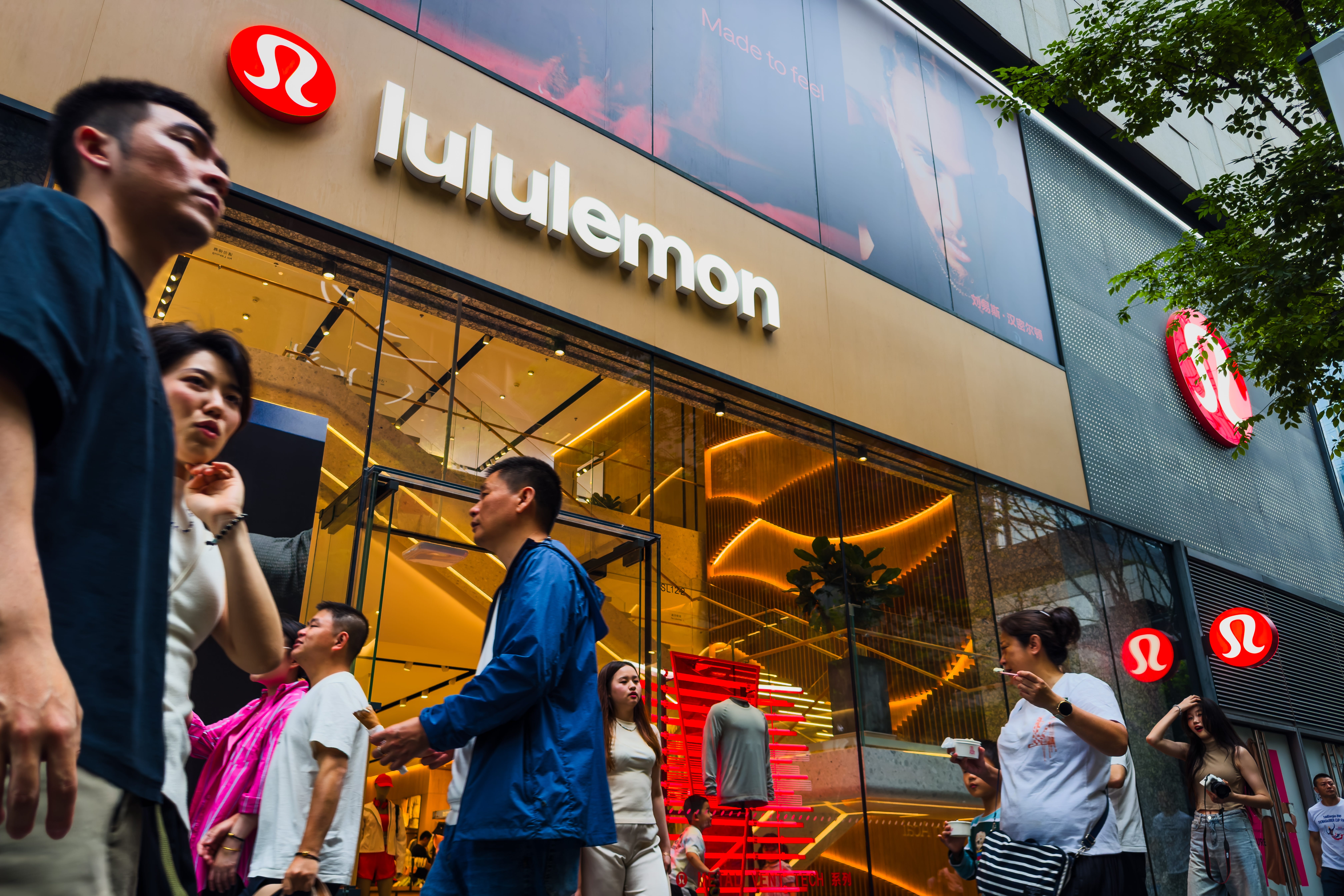 A Lululemon storefront in Shenzhen, China.