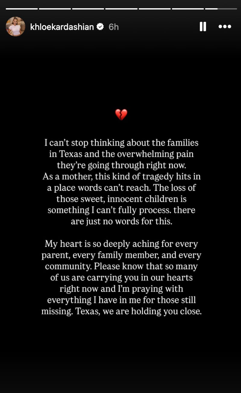 Khloe Kardashian Instagram Story