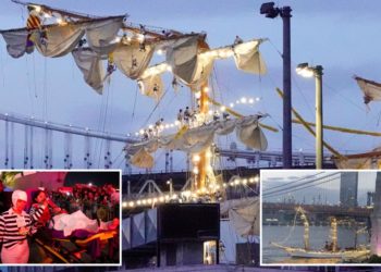 Mexican navy ship inexplicably went backwards before deadly crash into Brooklyn Bridge: officials