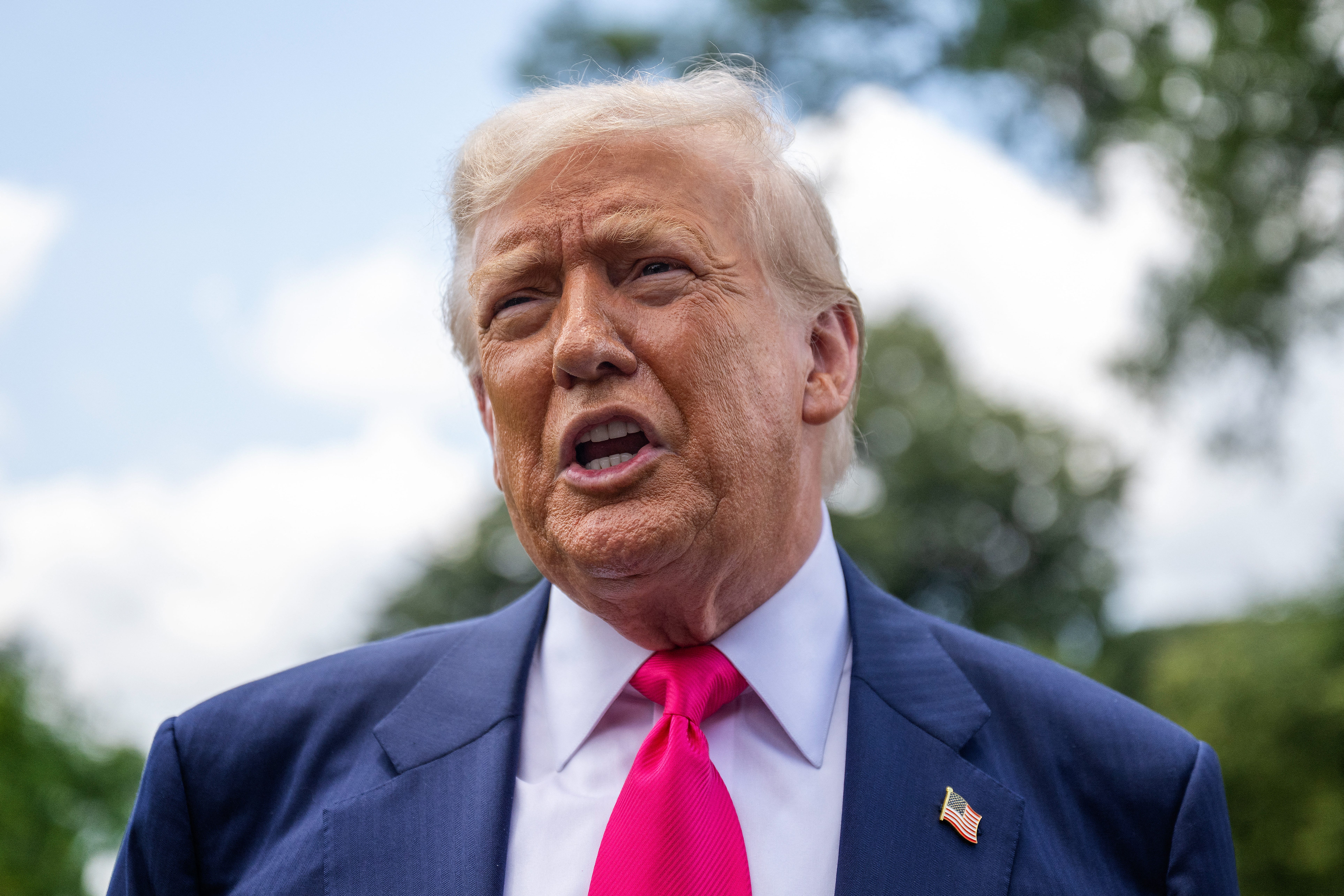 Donald Trump standing