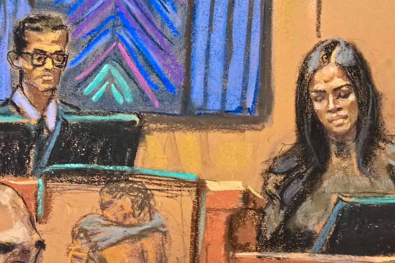 After being shown images from a Freak Off (not shown to the public), jurors are shown images of what Casandra 