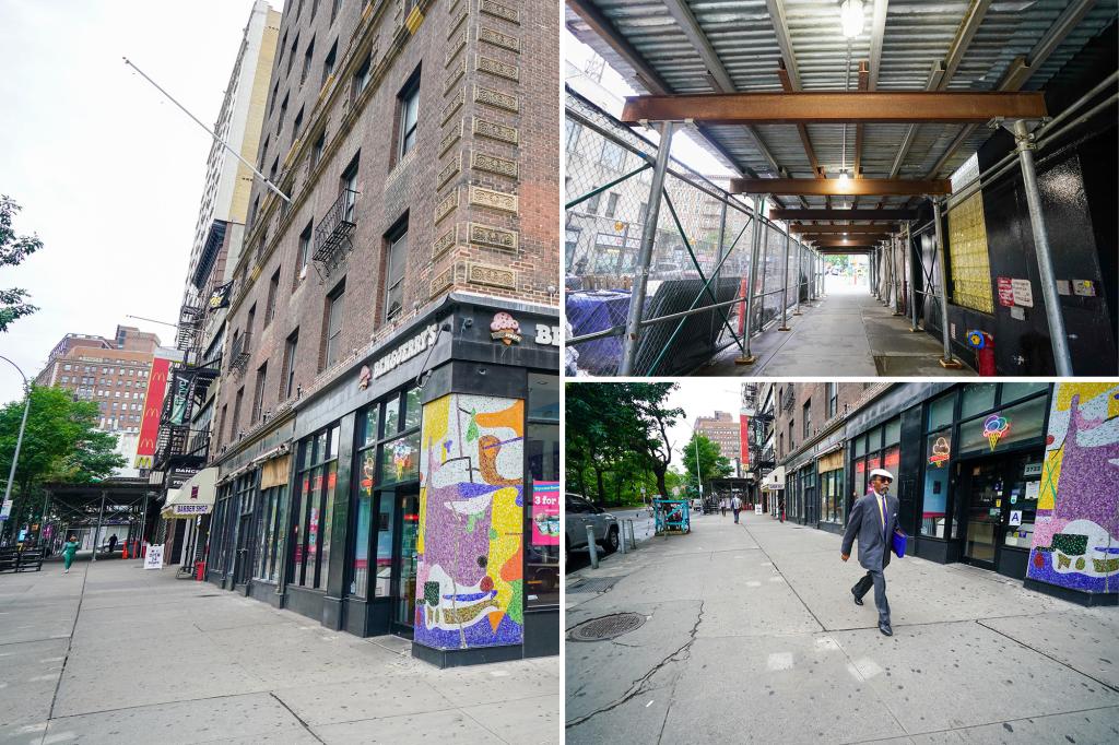NYC-owned UWS scaffolding shed up for more than a decade finally removed — sort of: ‘Out of control’