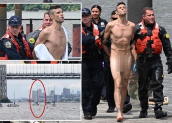 Naked NYC man steals boat, takes joyride in Hudson River as cops chase him