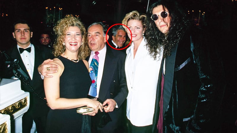 Guests at the wedding of entrepreneur Donald Trump, New York City, December 20, 1993.