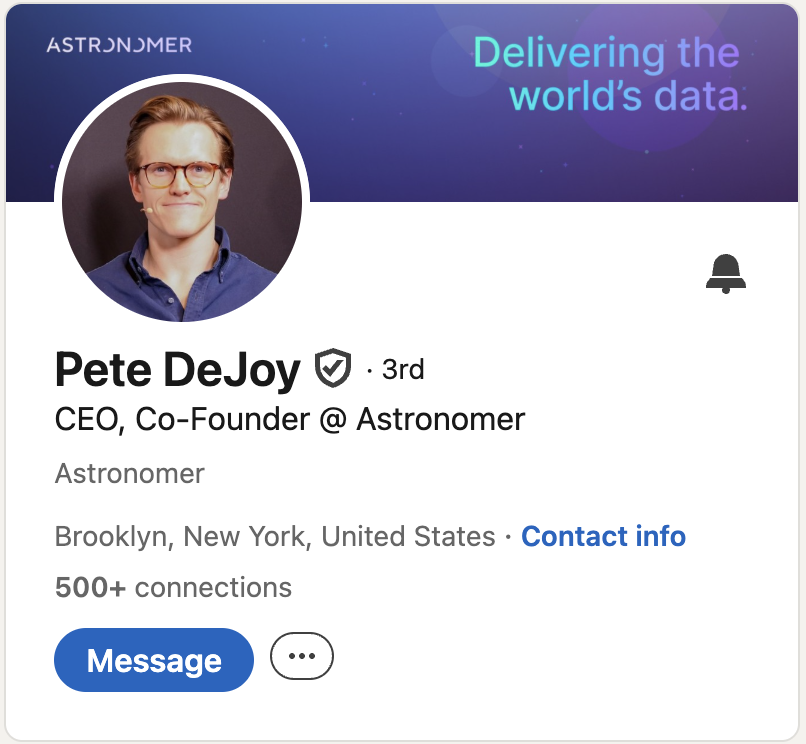 Pete DeJoy.