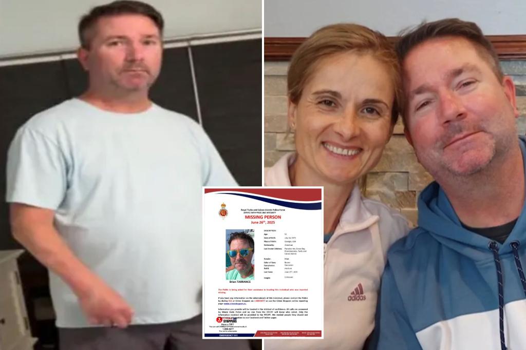 New Yorker Brian Tarrence vanishes while on romantic vacation in Turks and Caicos with his wife: ‘He basically disappears’
