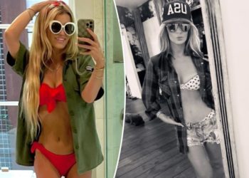Newly-single Jessica Simpson flaunts 100-pound weight loss in fiery red bikini