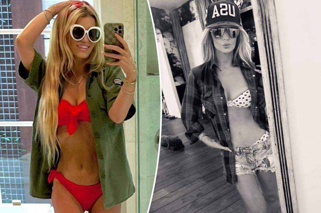 Newly-single Jessica Simpson flaunts 100-pound weight loss in fiery red bikini