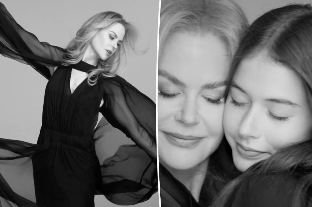 Nicole Kidman’s daughter Faith, 14, joins her for sweet beauty campaign cameo