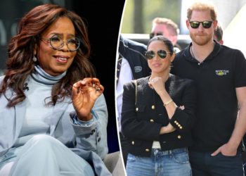 Oprah Winfrey pokes fun at Meghan Markle and Prince Harry’s Sussex last name