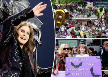Ozzy Osbourne fans pay tribute to rocker during funeral procession through Birmingham