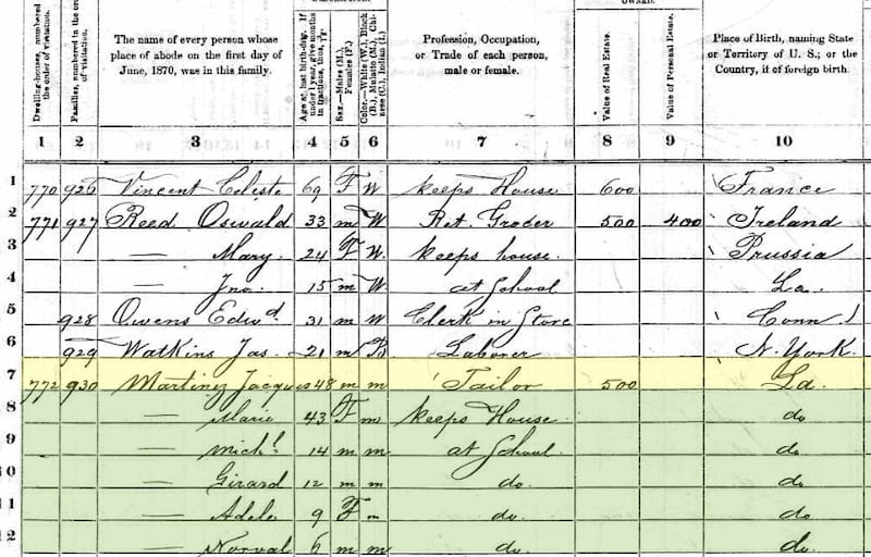 Pope Leo XIV’s maternal grandparents were identified as “mulatto” in the 1870 U.S. Census.