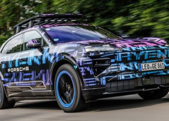Porsche Previews All-Electric Cayenne with Record-Setting Hill Climb