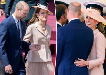 Prince William and Kate Middleton indulge in rare PDA during French state visit