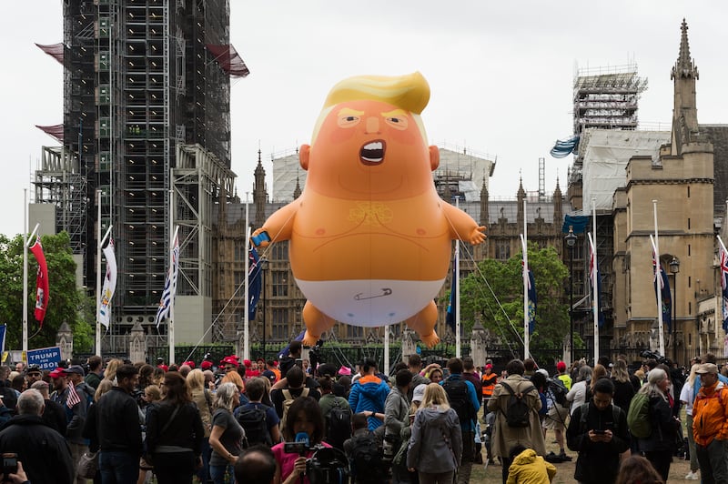 LONDON, UNITED KINGDOM - JUNE 04: A 20-feet tall