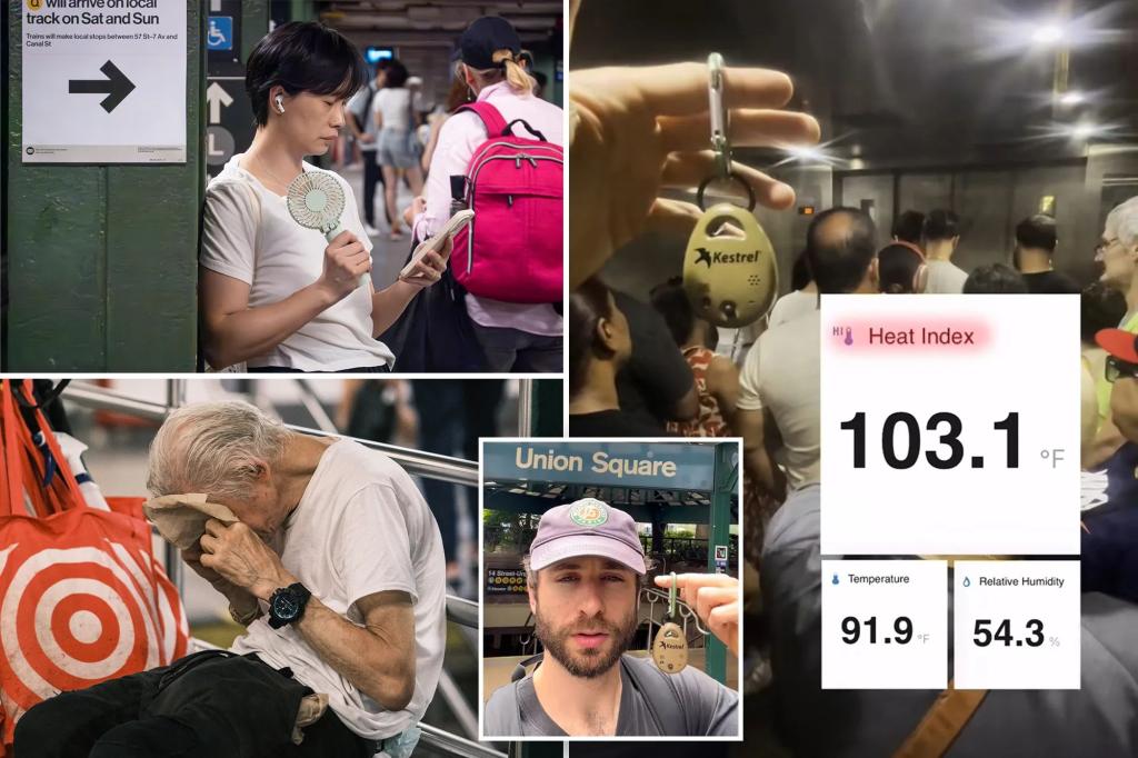 Quirky NYC art project sheds light on subway stations with ‘feels like’ temps well above 100 degrees