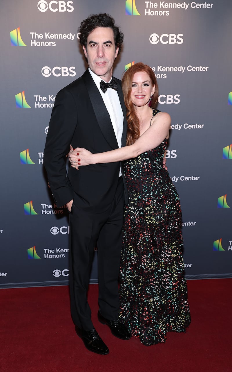 Sacha Cohen and Isla Fisher