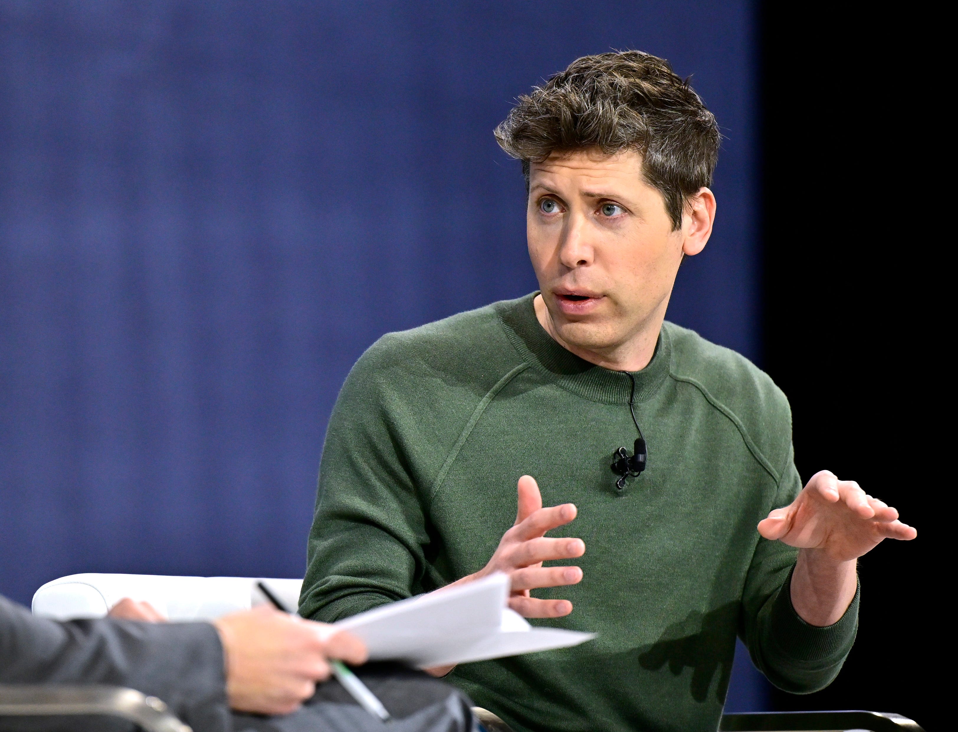 Sam Altman talking