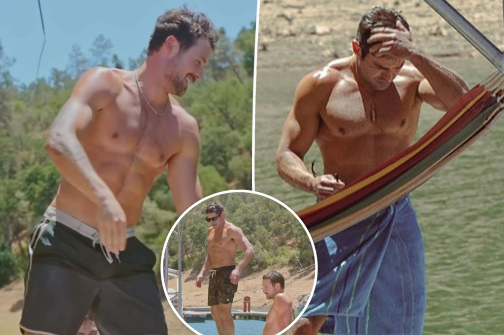 Shirtless Zac Efron and brother Dylan get wet and wild during summer day at the lake