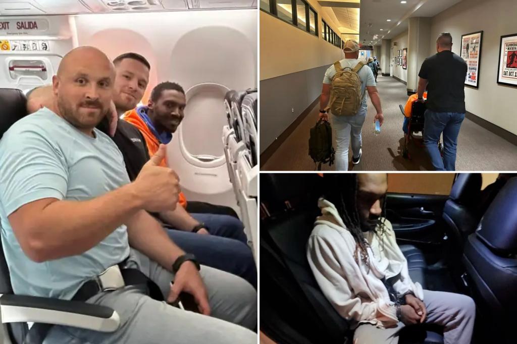 Smiling fugitive recaptured and returned to Kentucky after dramatic Seattle airport escape