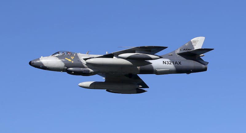 The Hawker Hunter fighter jet that the Southwest plane avoid was one of several in the area, a source told ABC News.