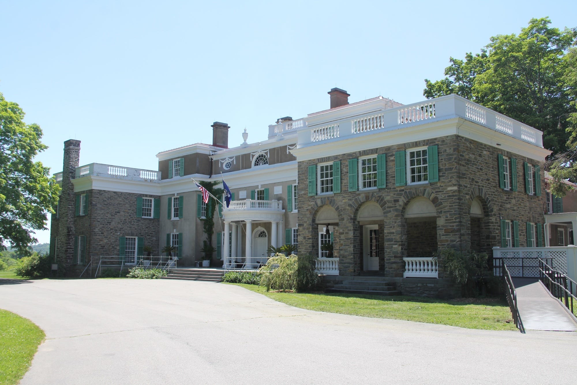 Springwood, FDR's home in Hyde Park, New York.
