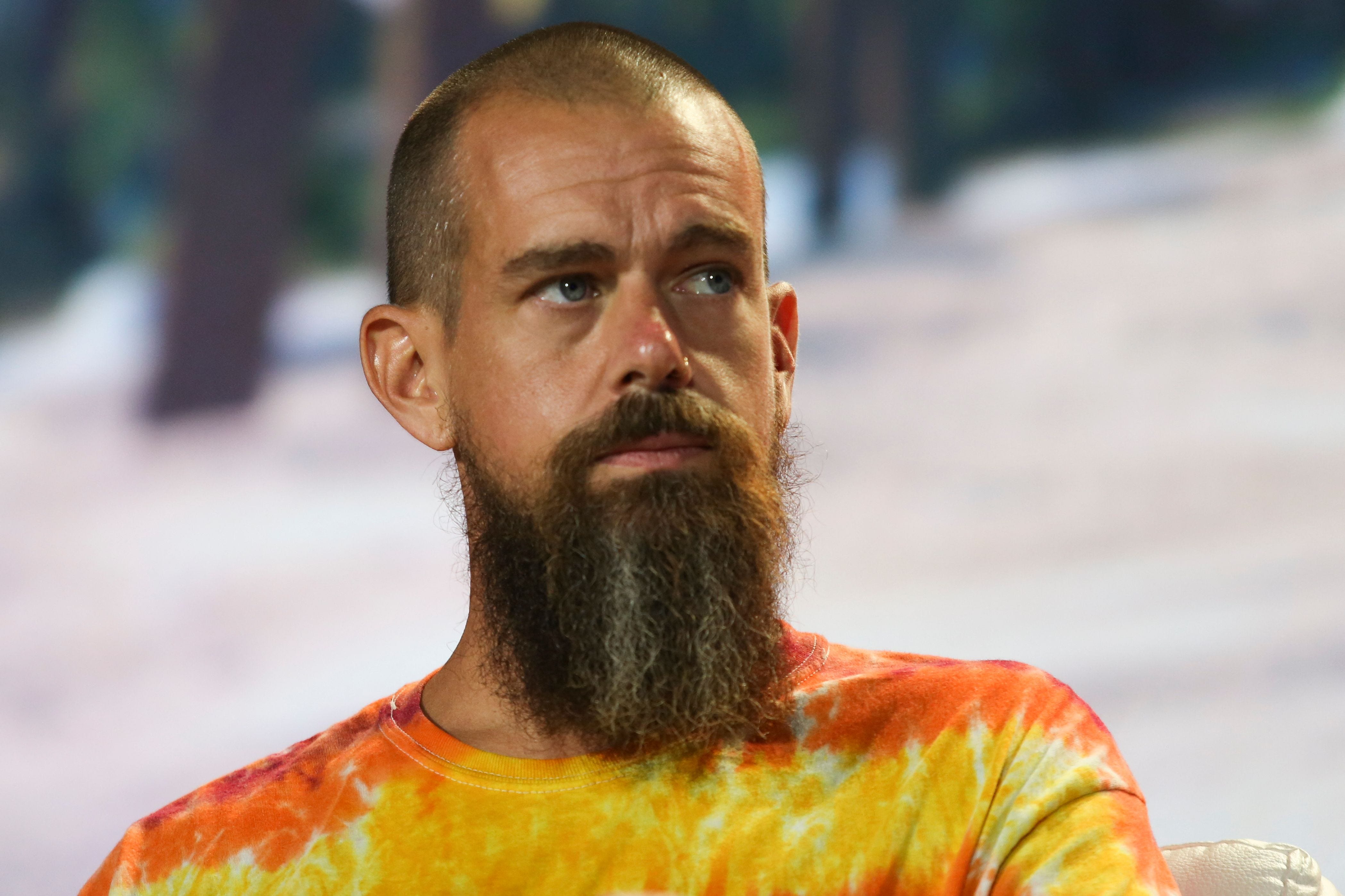 Jack Dorsey, CEO of Block, at the Bitcoin 2021 Conference.