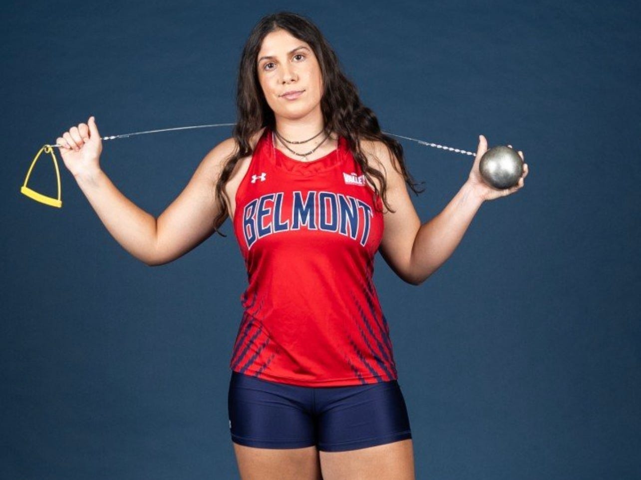 Sabrina Oostburg is on the track team at Belmont University.