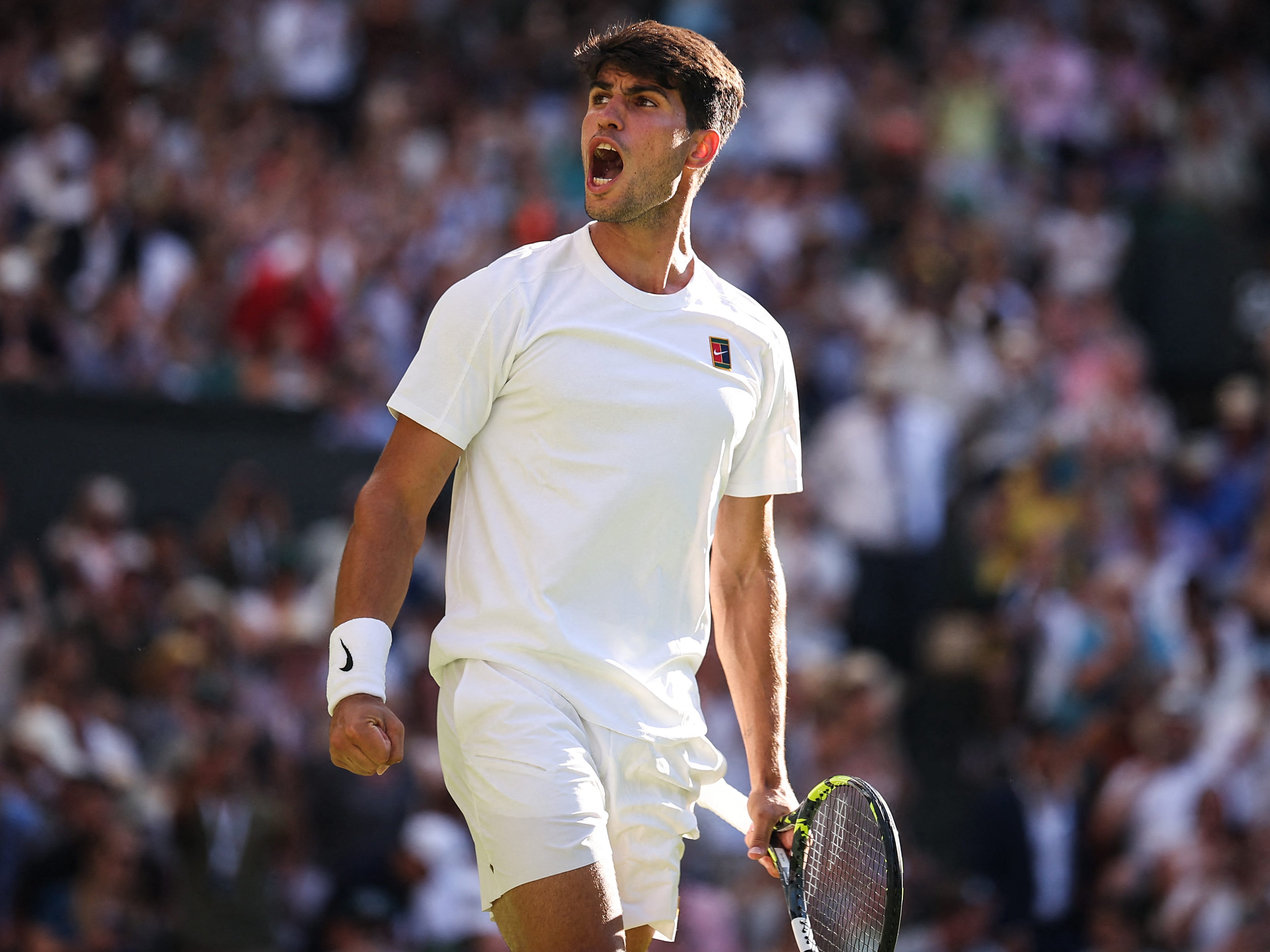 Carlos Alcaraz at Wimbledon.