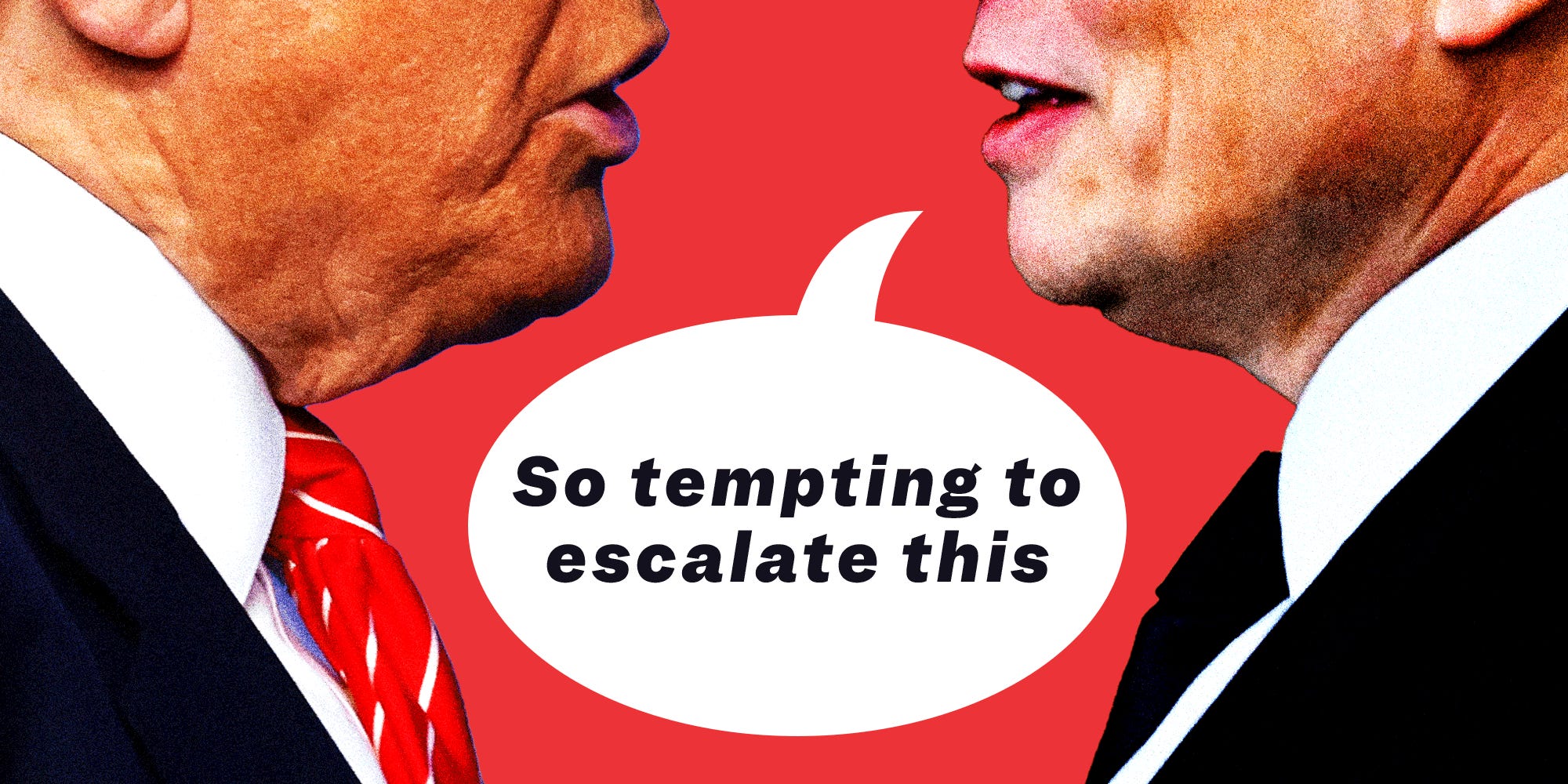 An animated spar between Elon Musk and Donald Trump