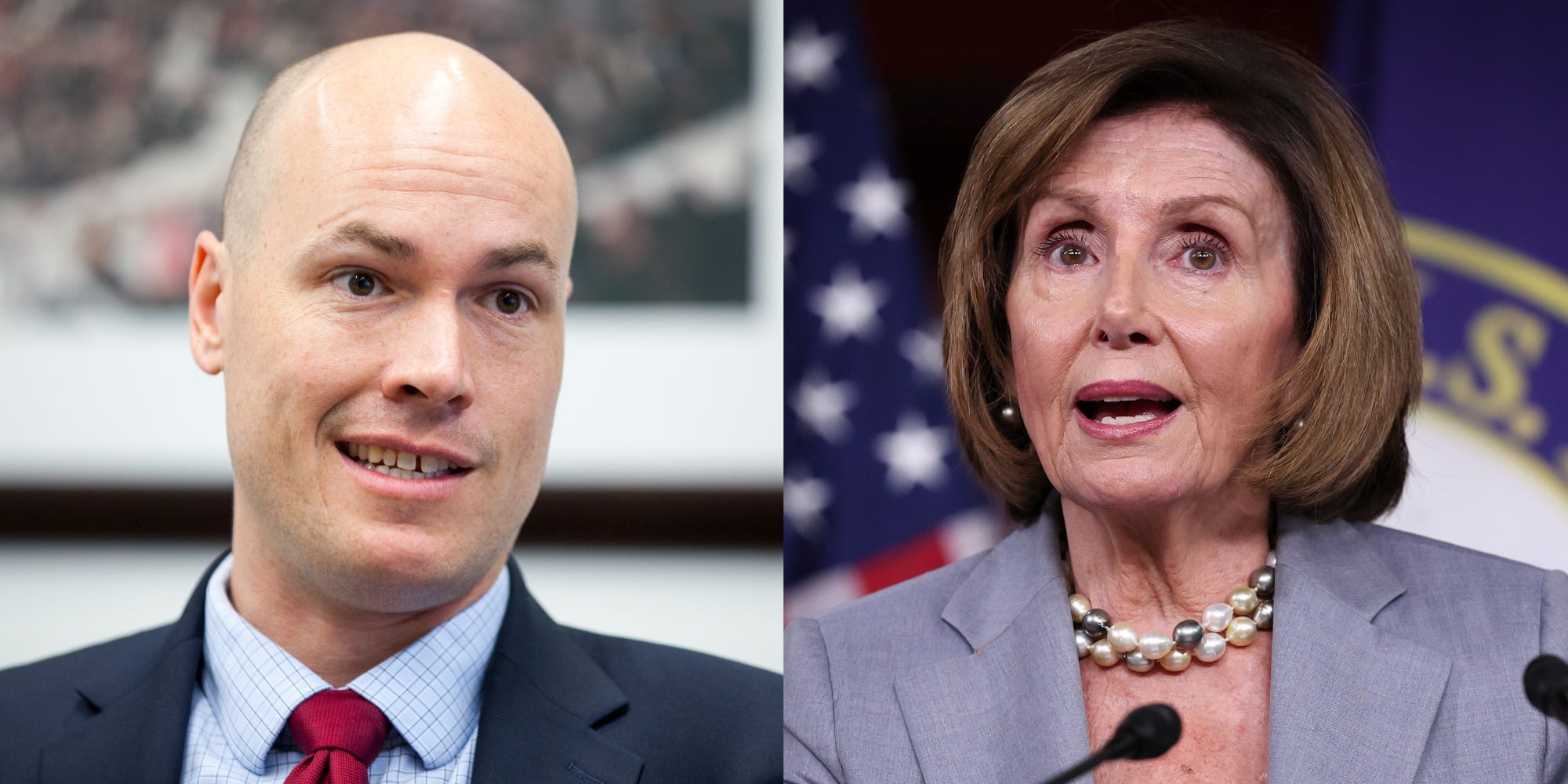 JD Scholten and Nancy Pelosi