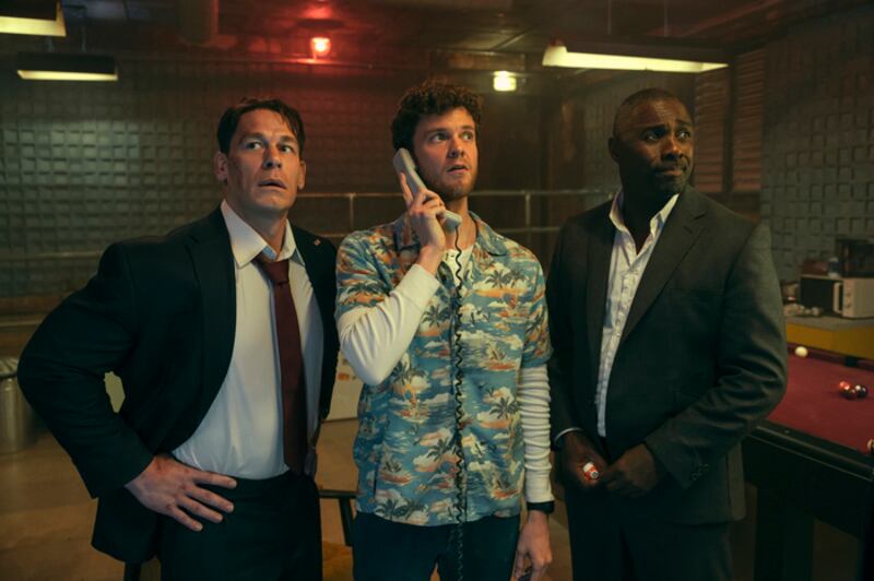 John Cena, Jack Quaid, and Idris Elba
