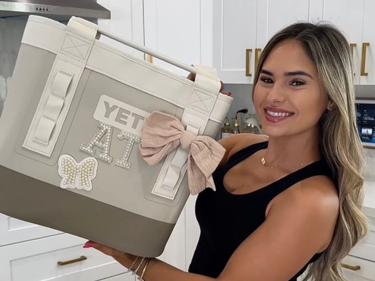 Angelica Torres, a Miami-based content creator, said she loves her $130 Yeti Camino 35 bag and that it's worth the price.