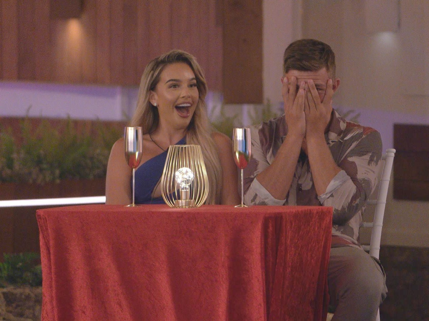 Love Island UK season 10 Islanders Ella Barnes and Mitchel Taylor.