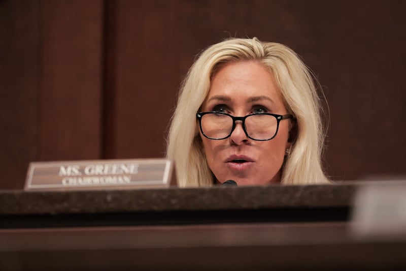 Marjorie Taylor Greene had fun with her gavel.