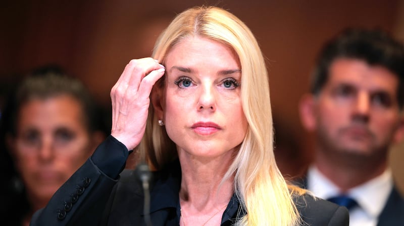 Attorney General Pam Bondi testifies before the Senate Appropriations Committee Subcommittee on Commerce, Justice, Science, and Related Agencies in the Dirksen Senate Office Building on Capitol Hill on June 25, 2025 in Washington, D.C.