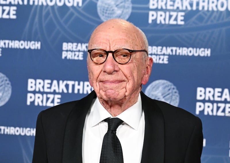 Rupert Murdoch at The 11th Breakthrough Prize Ceremony held at Barker Hanger on April 05, 2025 in Santa Monica, California