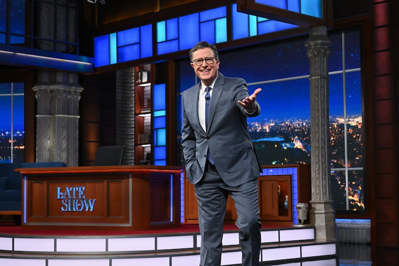 President Donald Trump has expressed his glee over CBS' decision to cancel Stephen Colbert's
