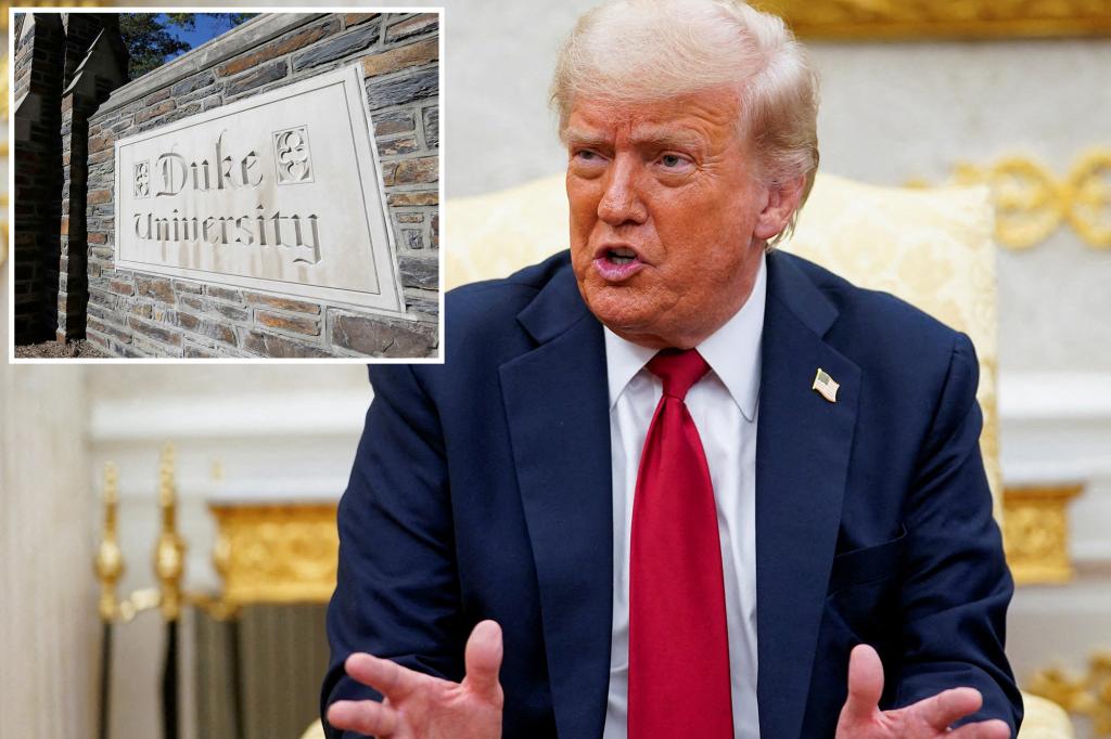 Trump admin launches probe into Duke University amid report law journal gave applicants extra points for personal statements about their race