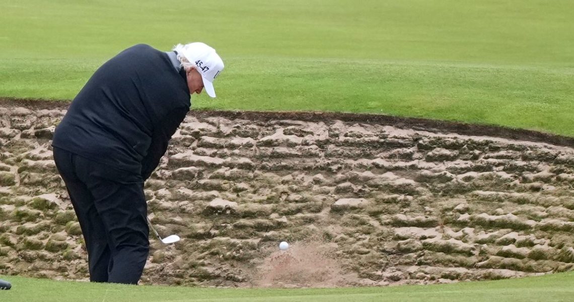 Trump once decried the idea of presidential vacations. His Scotland trip is built around golf