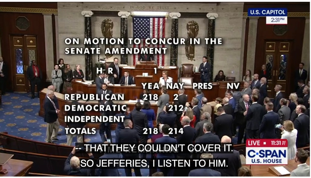 Trump’s One Big, Beautiful Bill Clears Congress After Marathon House Vote; Hakeem Jeffries Delivers Record-Breaking Floor Speech In Protest
