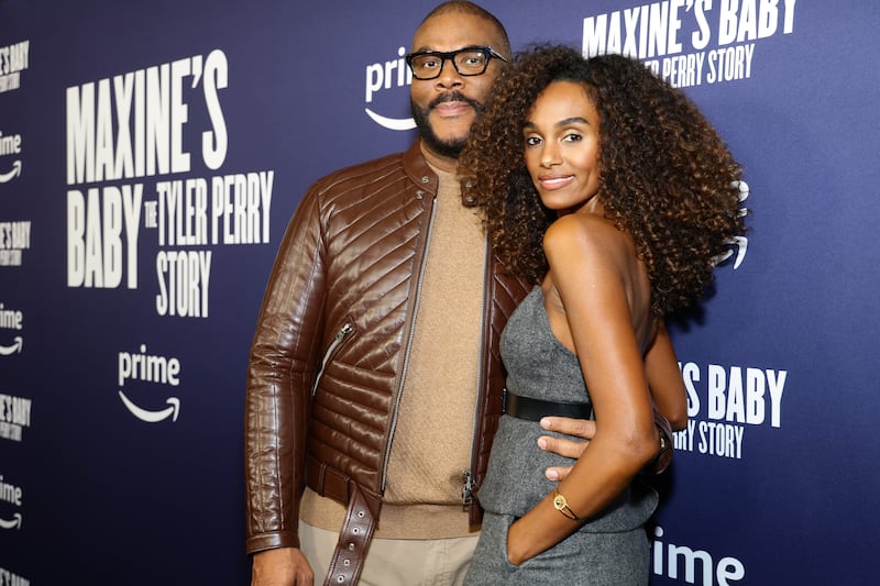 Tyler Perry and Gelila Bekele.