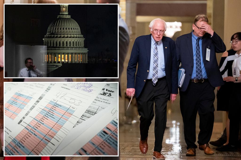 US Senate push to pass Trump’s $3.3 trillion bill extends into second day