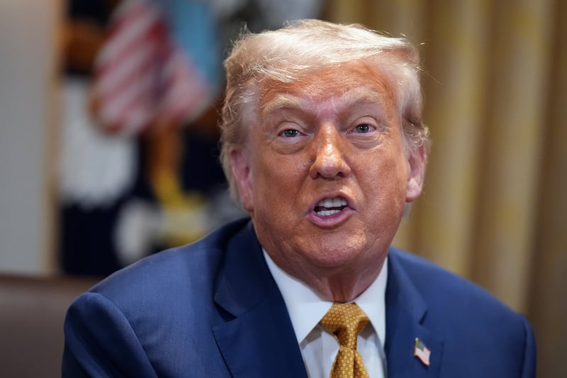 In a Tuesday press conference, President Donald Trump said: “We have tremendous power at the White House to run places if we have to.”