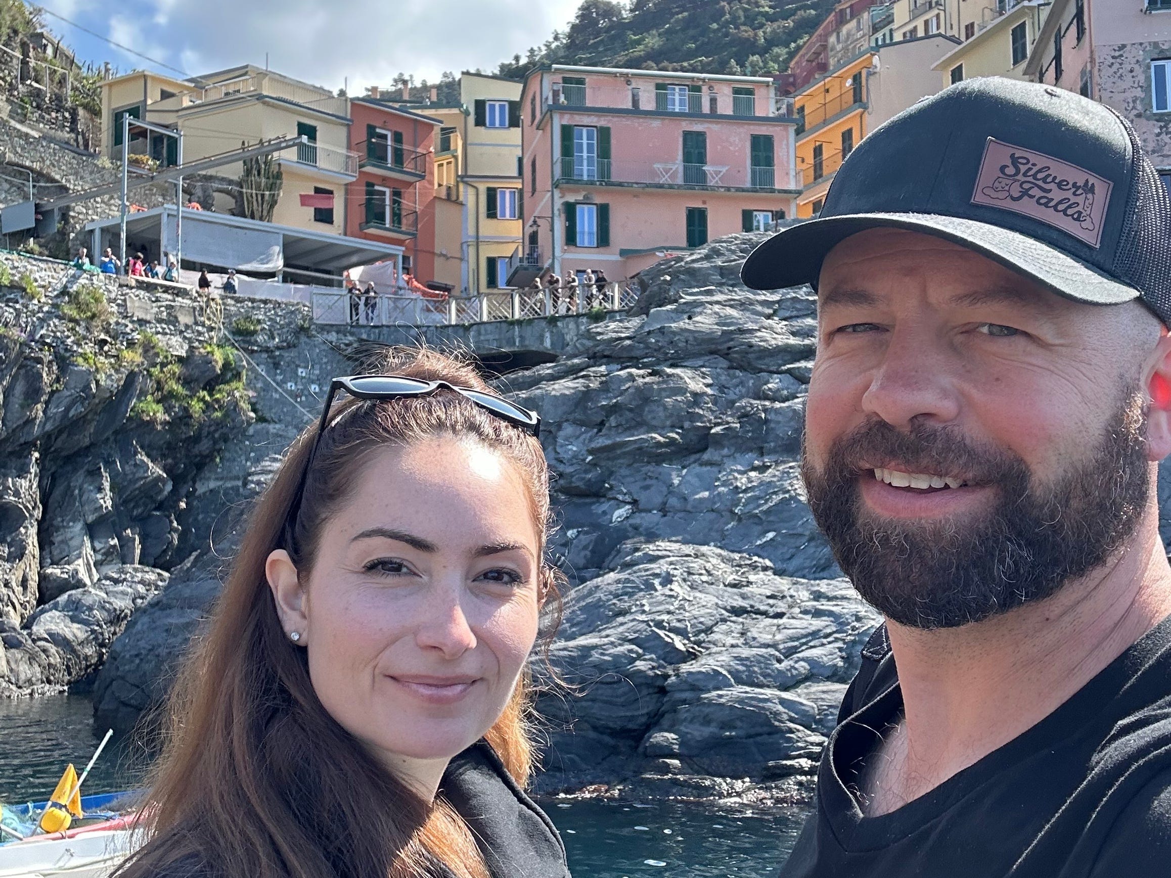 Camilla Richardson with her husband on vacation